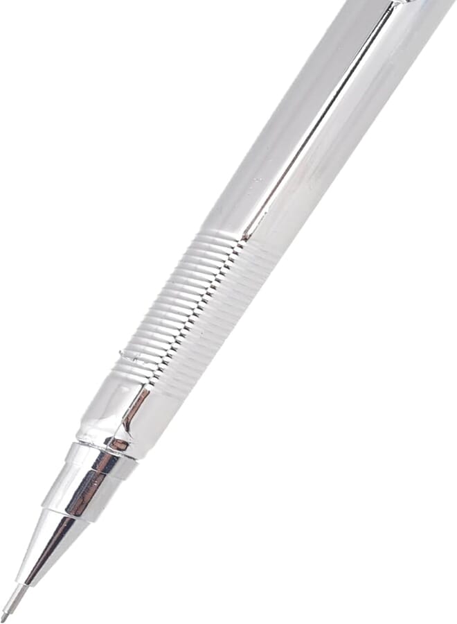 3A Plastic Mechanical Pencil 9 mm Size 3x14, Silver 418